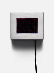 Purple Truisms Survival by Jenny Holzer, 2006, Electronic mini LED screen with blue and red (purple) diodes, with text from Selections from Truisms and Survival , cont, sold Apr 2024