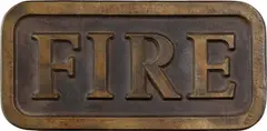Stephen Kaltenbach, Fire, from 7 Objects/69, 1969, Patinated bronze multiple