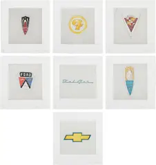Motor City by Ed Ruscha, 2009, The complete set of seven etching and aquatints in colors, on wove paper, with full margins, offered Apr 2024