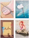 Urs Fischer, Untitled #5; Untitled #10; Untitled #14; and Untitled #21