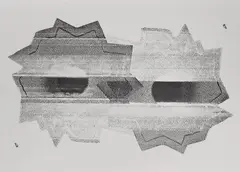 Nate Lowman, Bullet Hole, 2010, Screenprint, on silver metallic paper, with full margins