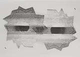 Nate Lowman, Bullet Hole, 2010, Screenprint, on silver metallic paper, with full margins