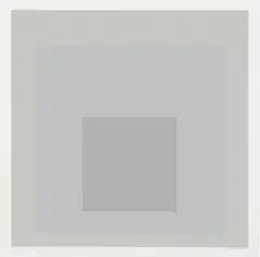 Silent, from Die Oberfläche (The Surface) (D. 167.2) by Josef Albers, 1965, Screenprint in colors, on Mohawk Superfine Bristol paper, with full margins, sold Jun 2024