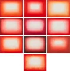 Anish Kapoor, Red Shadow, 2016, The complete set of 10 etchings in colors, on Hahnemühle paper, the full sheets