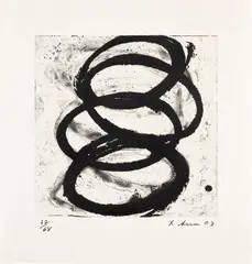 Richard Serra, Xavier (G. 1967, B.-W. 164), 2003, Etching, on Hahnemühle paper, with full margins