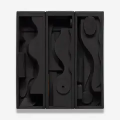 Night Blossom (B. 126) by Louise Nevelson, 1973, Black painted wood multiple, sold Jun 2024