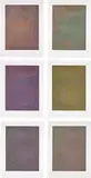 Tauba Auerbach, Mesh/Moire I-VI, 2012, The complete set of six etchings in colors, on Somerset paper, with full margins