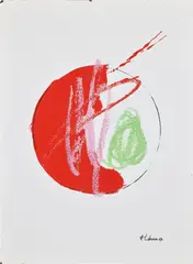 Alexander Liberman, Untitled, 1964, Porcelain enamel in colors, on steel plate multiple