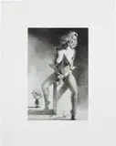 Lisa Yuskavage, Kathy on a Pedestal, 2001, Etching and aquatint, on Shikibu Gampi Chine collé to Lana Gravure paper, with full margins