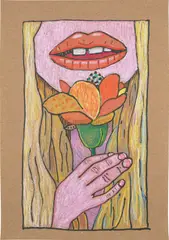 Brian Calvin, Bloomer, 2016, Archival pigment print in colors, on wove paper, the full sheet