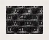 Glenn Ligon, Detail, 2014, Screenprint, on Coventry Rag paper, with full margins