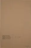 Theaster Gates, Lead in the absence Revolt in the absence Migrate in the absence Heroic in the absence of light, 2021, Letterpress print with pencil additions, on thin cardboard, with full margins