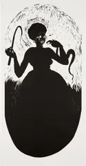 Kara Walker, Boo-hoo (P. 59), 2000, Linocut, on Arches Cover paper, with full margins
