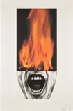 Robert Longo, Arena Brains, 1986, Lithograph in colors on Arches paper