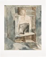Untitled (Self Portrait) by Martin Kippenberger, 1996, Etching and aquatint in colors, on Somerset paper, with full margins, sold Jun 2024