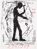 Jonathan Borofsky, Workers on Planet Earth at 2941455, 1985, Screenprint in colors, on Arches paper, the full sheet