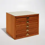 Richard Artschwager, Untitled (S. 1971.04, A. 3), 1971, Five-drawer wooden box multiple with Formica, brass, glass, mirror and rubberized horsehair