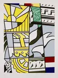 Roy Lichtenstein, Bicentennial Print, from America: The Third Century (C. 136), 1975, Lithograph and screenprint in colors, on wove paper, with full margins