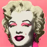 Andy Warhol, Marilyn (Invitation), 1981, Offset lithograph in colors, on smooth wove paper, the full sheet