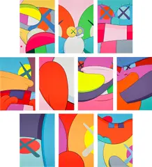 Kaws, NO REPLY, screenprint on paper