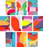 Kaws, NO REPLY, screenprint on paper
