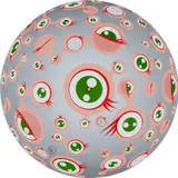 Jellyfish Eyes by Takashi Murakami, 2002, Offset lithograph in colors, on wove paper, the full sheet, sold Jun 2024