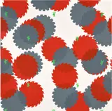 Phillip Galgiani, Bump and Grind, 1988, Screenprint in colors, on Arches paper, the full sheet