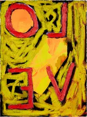 Samuel Jablon, Untitled, 2020, Oil drawing in colors, on wove paper