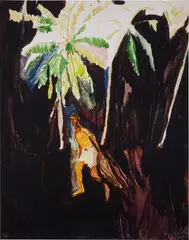 Fisherman by Peter Doig, 2002/2013, Archival digital pigment print in colors, on Somerset paper, the full sheet, sold Sep 2024
