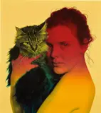 Jenny Morgan, Golden Gaze, 2017, Screenprint in colors, on Coventry Rag paper, the full sheet