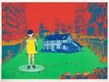 Susan Spencer, Growing Up White and Middle Class in America, 1992, Screenprint in colors, on Rives BFK paper, with full margins