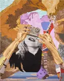Alison Elizabeth Taylor, Schilderachtig (Picturesque), 2013, Screenprint and archival inkjet print in colors with laser cut wood veneer, collage and glitter flocking, on Coventry Rag paper, the full sheet