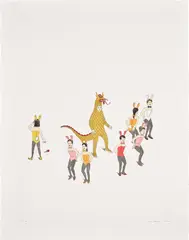 Reformations by Edward del Rosario, 2006, Etching with hand-coloring in watercolor, on Somerset Velvet paper, with full margins, sold Sep 2024