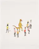 Edward del Rosario, Reformations, 2006, Etching with hand-coloring in watercolor, on Somerset Velvet paper, with full margins