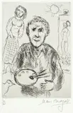 Marc Chagall, L’Artiste et son modèle (Artist and Model), 1979, Etching, on wove paper, with full margins