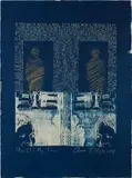 Clarissa Sligh, Now It's My Turn, 1989, Cyanotype with hand-additions, on wove paper, the full sheet