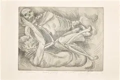 Luis Jiménez, La Lucha (The Fight), 1992, Etching, on Arches paper, with full margins