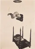Diane Victor, Big Bad Bed, 1997, Etching and aquatint with embossing, on Somerset paper, the full sheet