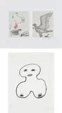 Merce Cunningham & Allen Ginsberg, Untitled; and Mother Ghost, from 1993 Whitney Biennial in Seoul, 1994, One screenprint and lithograph in colors and one etching, on various wove papers, with full margins