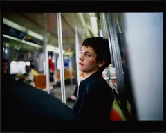 Simon on the Subway, NYC by Nan Goldin, 1998, Cibachrome print in colors, on photo paper, sold Sep 2024