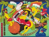 Peter Saul, Amboosh, 1975, Lithograph in colors, on Arjomari paper, the full sheet