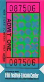 Lincoln Center Ticket (F. & S. 19, R. p. 130) by Andy Warhol, 1967, Screenprint in colors, on light wove paper, the full sheet, offered Sep 2024