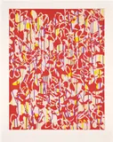 Amy Kao, Liminal #2, 2007, Linocut and screenprint in colors, on Magnani Incisione paper, with full margins