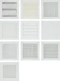Agnes Martin, Agnes Martin Painting and Drawings 1974-1990, 1991, The complete set of 10 lithographs in colors, on firm transparency paper, with full margins, with text, the sheets loose (as issued), all contained in the original grey card portfolio with printed uppers