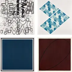 Four x Four x Four by Various Artists, 1990, The complete set of four screenprints in colors and in black, on various wove papers, the full sheets and with full marg, offered Sep 2024