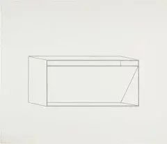 Untitled: one plate (S. 105) by Donald Judd, 1977-78, Etching, on wove paper, with full margins, sold Sep 2024
