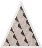 Jonggeon Lee, Pyramid I, 2013, Collagraph and relief print in colors, on triangle cut Coventry Rag paper, with full margins