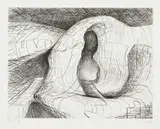 Henry Moore, Elephant Skull: plate VIII (C. 121), 1969, Etching, on Rives BFK paper with the artist's watermark, with full margins