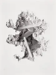 Daniel Arsham, Selenite Erosion Wallpaper, 2018, Offset lithograph with cold stamp and high gloss varnishing, on wallpaper, the full sheet