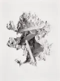 Daniel Arsham, Selenite Erosion Wallpaper, 2018, Offset lithograph with cold stamp and high gloss varnishing, on wallpaper, the full sheet